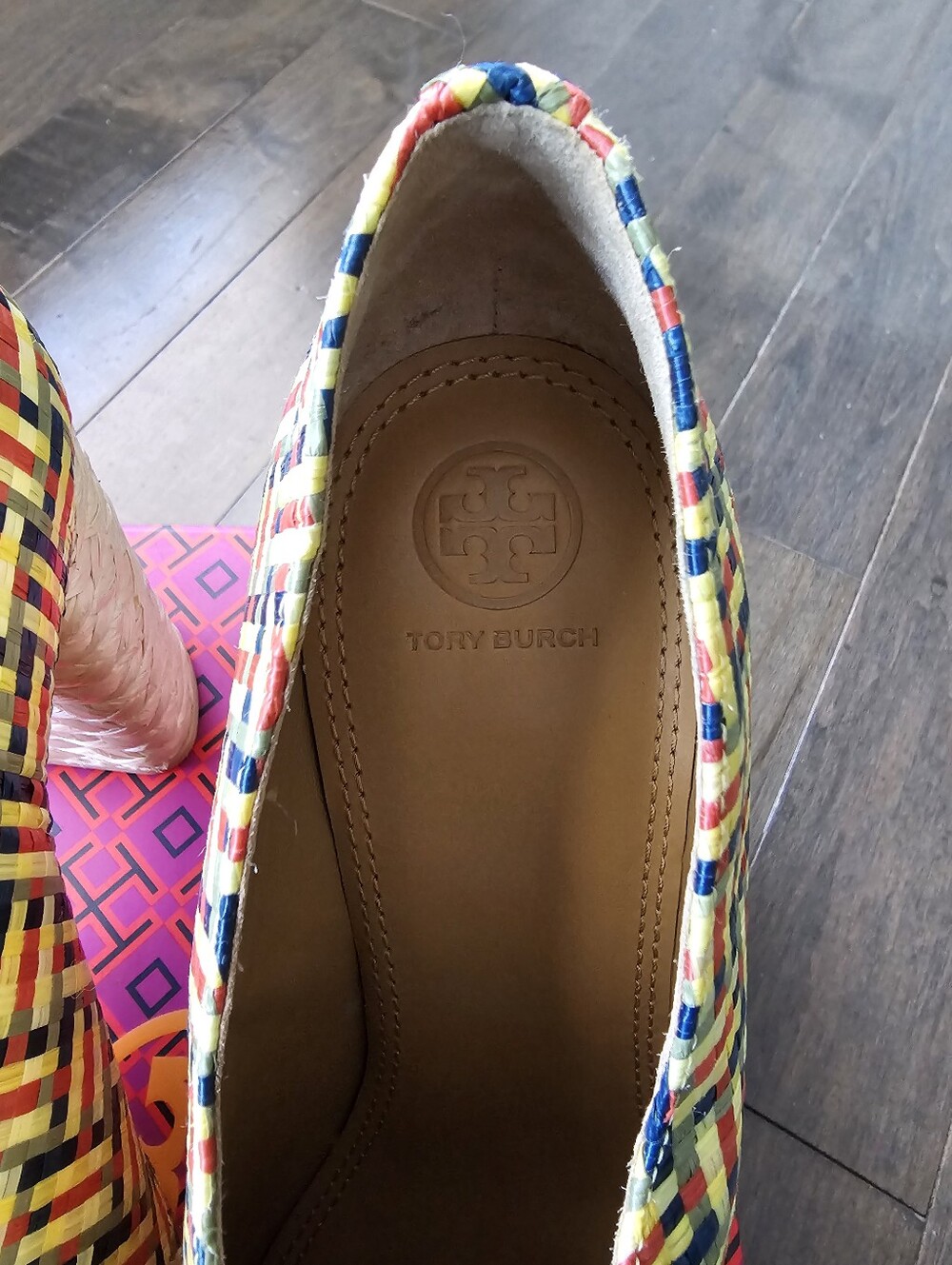 NWT Tory Burch Multicolor Raffia Fabienne Ankle Boots Size 10 US /EU 39 - Picture 3 of 5